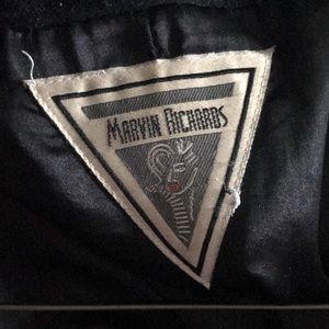 Authentic Marvin Richards fur- trim Overcoat